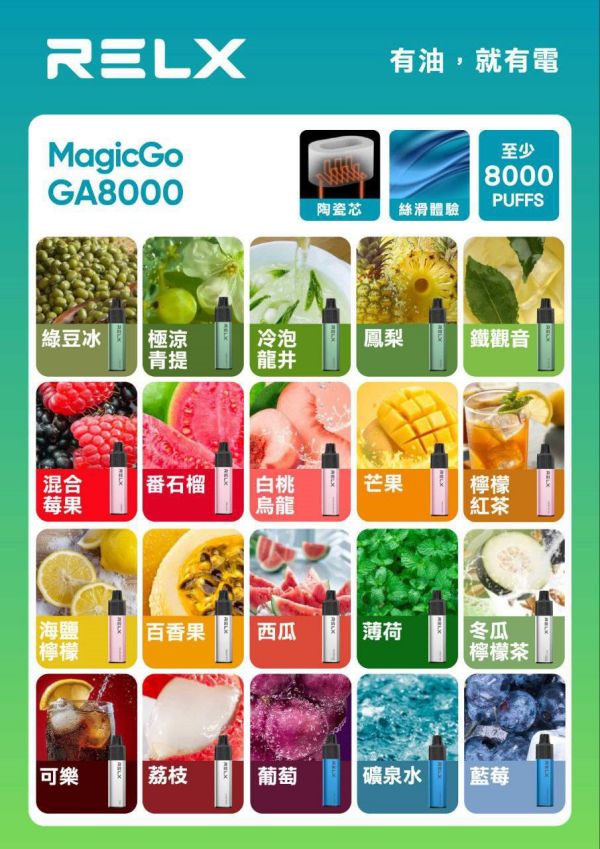 RELX拋棄式8000口 悅刻一次性電子煙 正品現貨 拋棄式電子煙購買